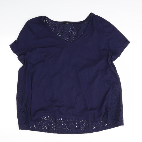George Womens Blue   Basic T-Shirt Size 22