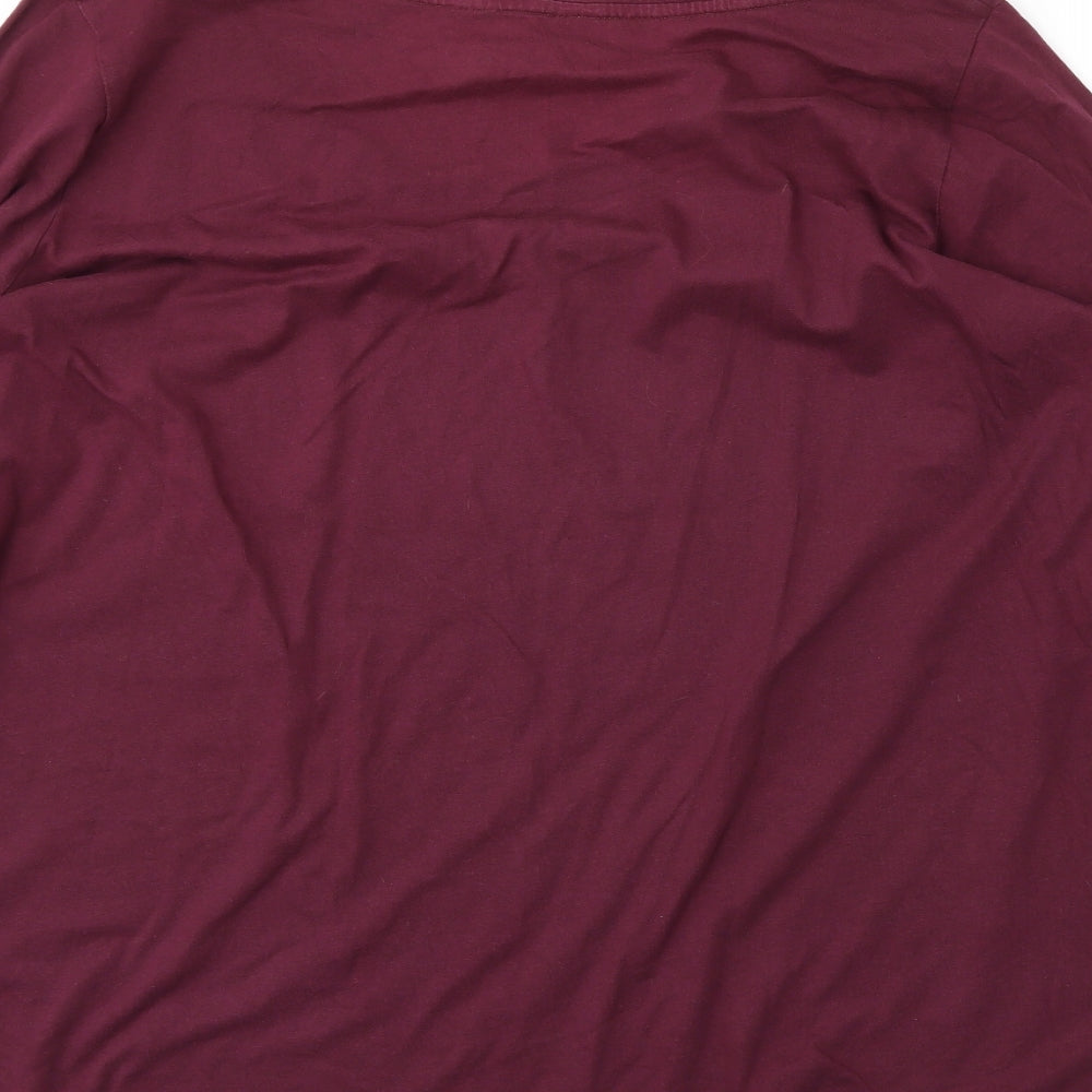 Yours Womens Red   Basic T-Shirt Size 22
