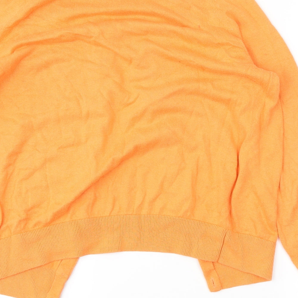 TU Womens Orange   Cardigan Jumper Size 14
