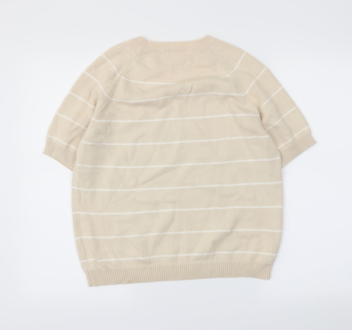 Berkertex Womens Beige Striped  Pullover Jumper Size 14