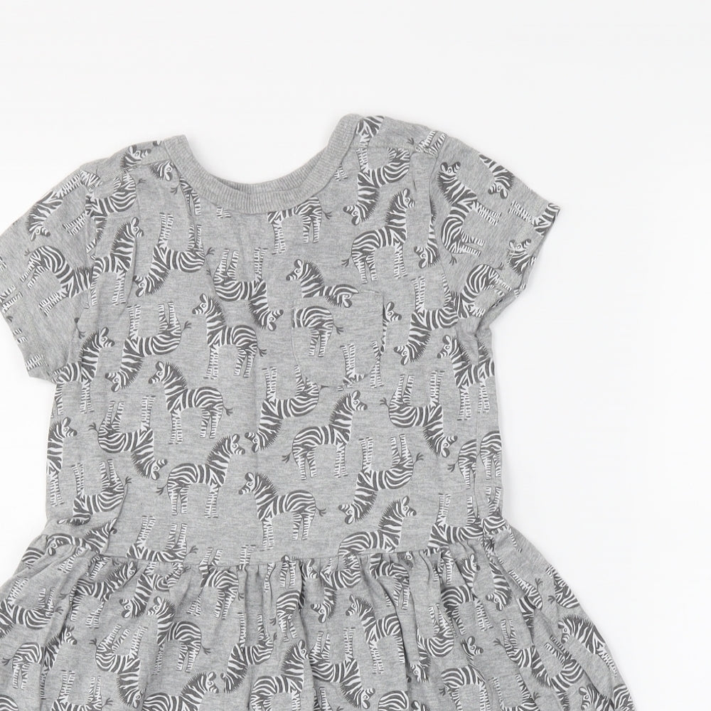 NEXT Womens Grey   T-Shirt Dress  Size 4