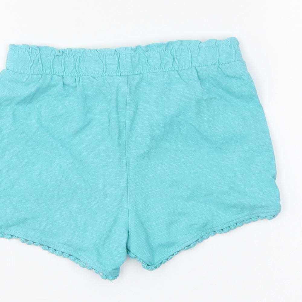 TU Girls Blue   Sweat Shorts Size 4-5 Years