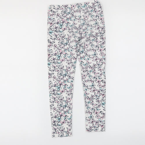 Primark Girls White   Jegging Trousers Size 6-7 Years