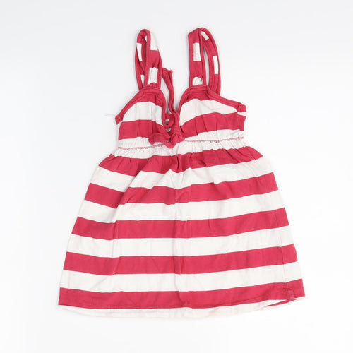 yd Girls Red Striped  Basic Tank Size 7-8 Years