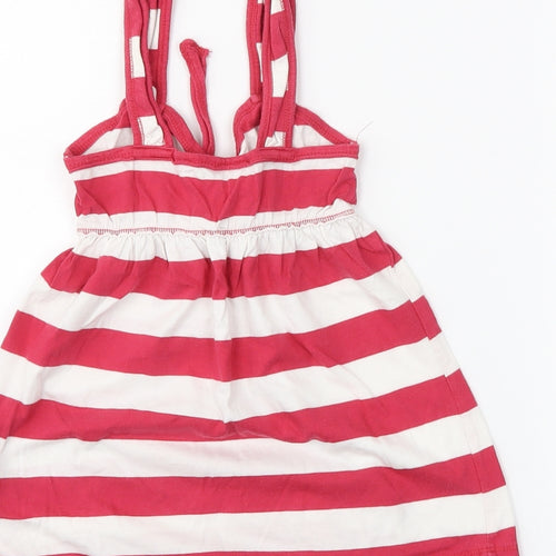 yd Girls Red Striped  Basic Tank Size 7-8 Years