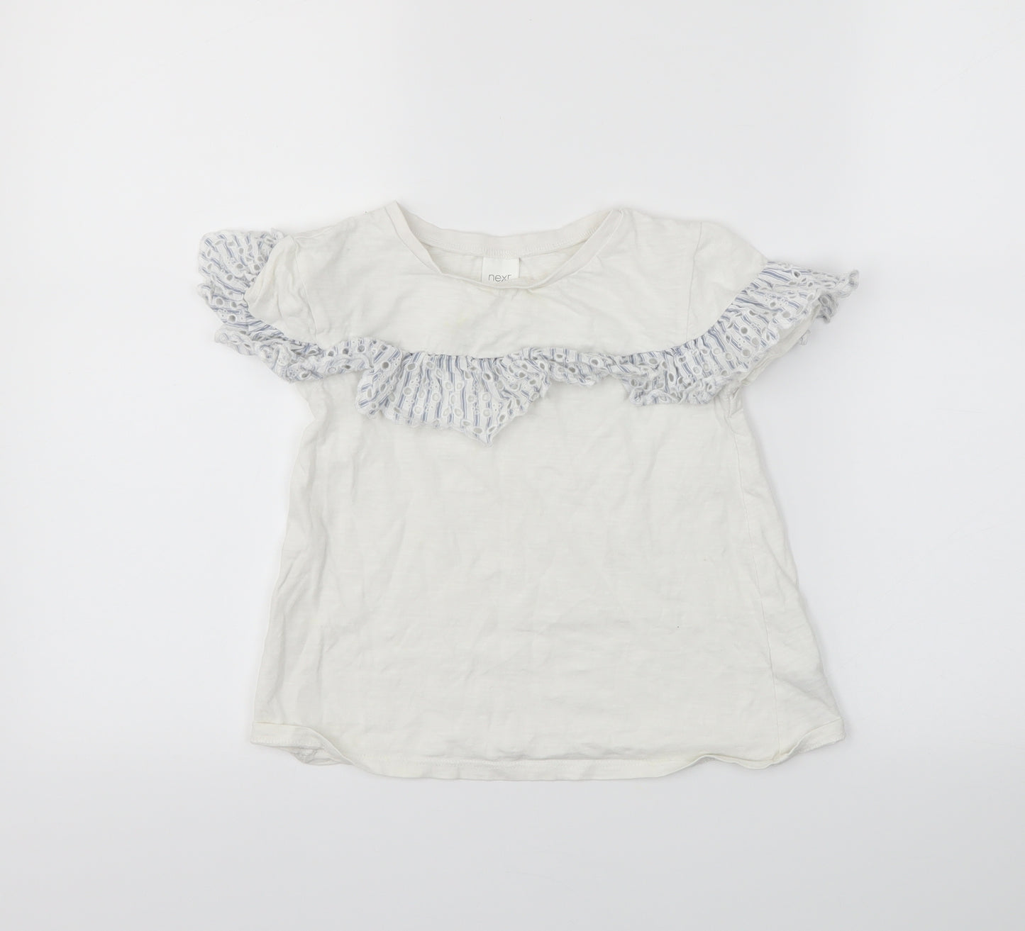 nexy Girls White   Basic T-Shirt Size 4-5 Years