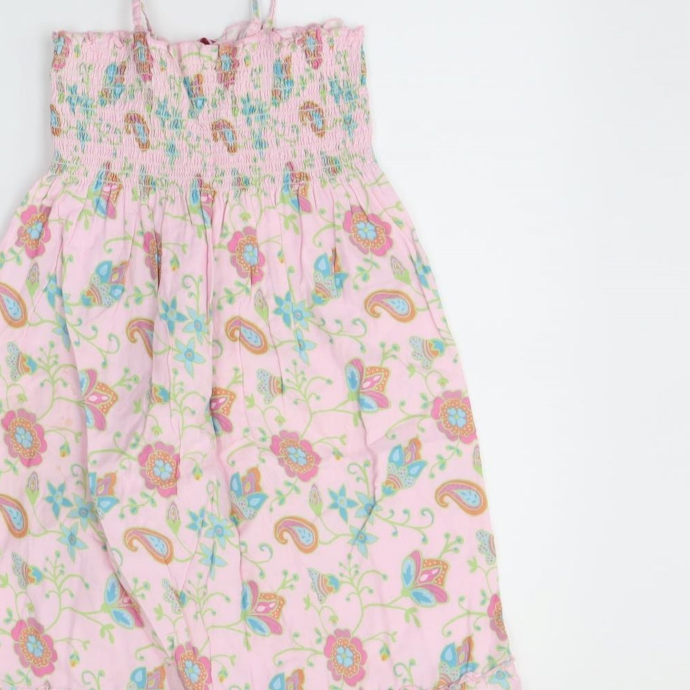 CQ Girls Pink Floral  Trapeze & Swing  Size 4-5 Years