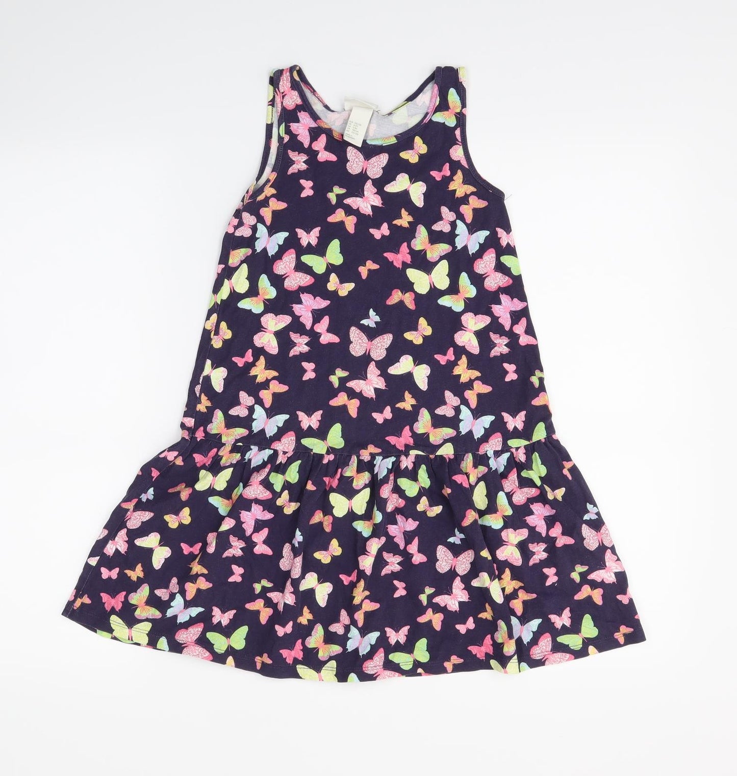 H&M Girls Blue   Tank Dress  Size 7-8 Years