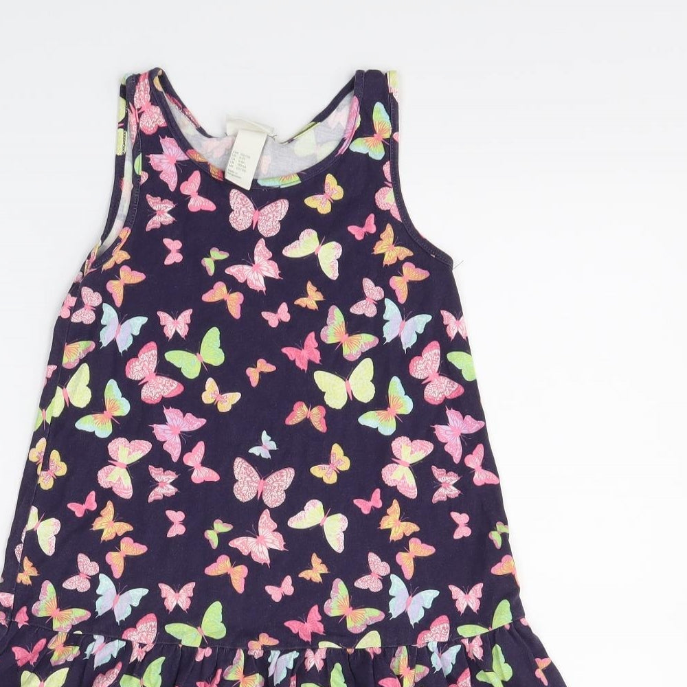 H&M Girls Blue   Tank Dress  Size 7-8 Years