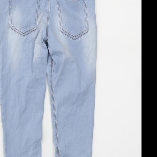 M&S Girls Blue  Denim Boyfriend Jeans Size 7-8 Years