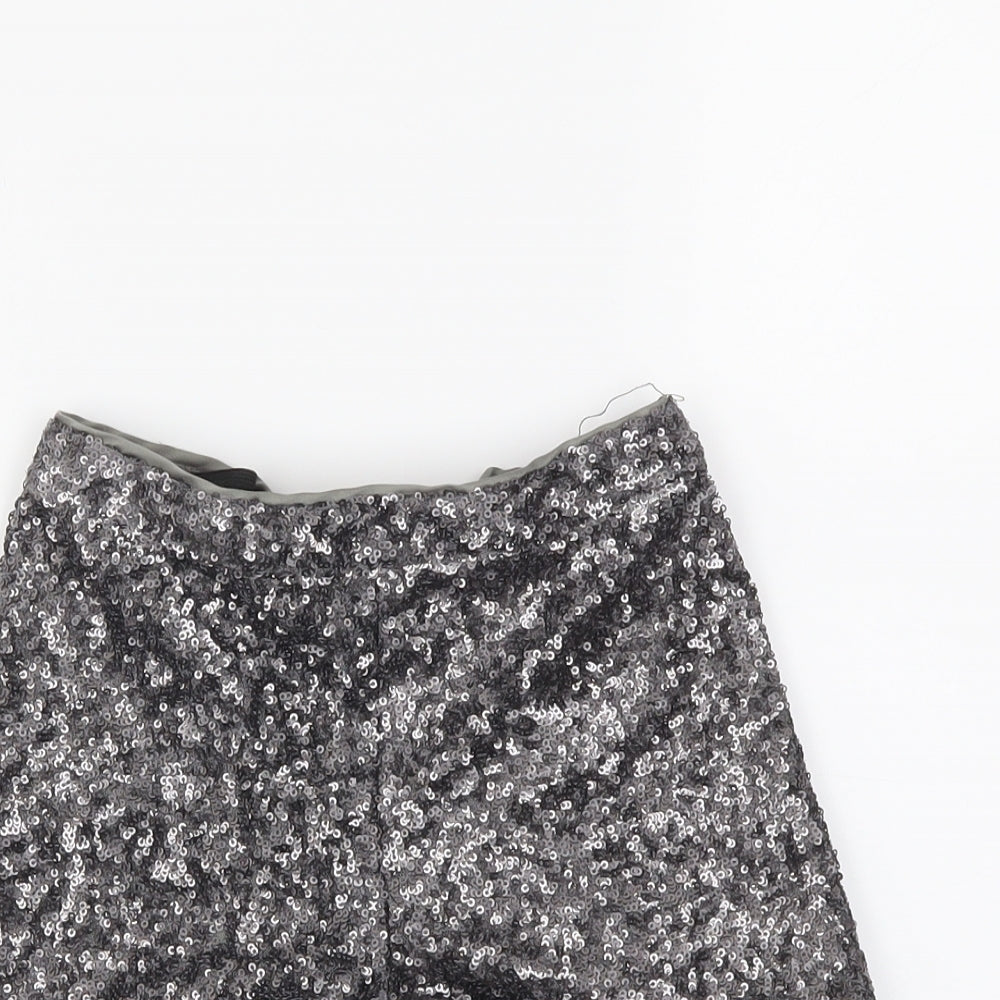 Autograph Girls Silver   Hot Pants Shorts Size 6-7 Years