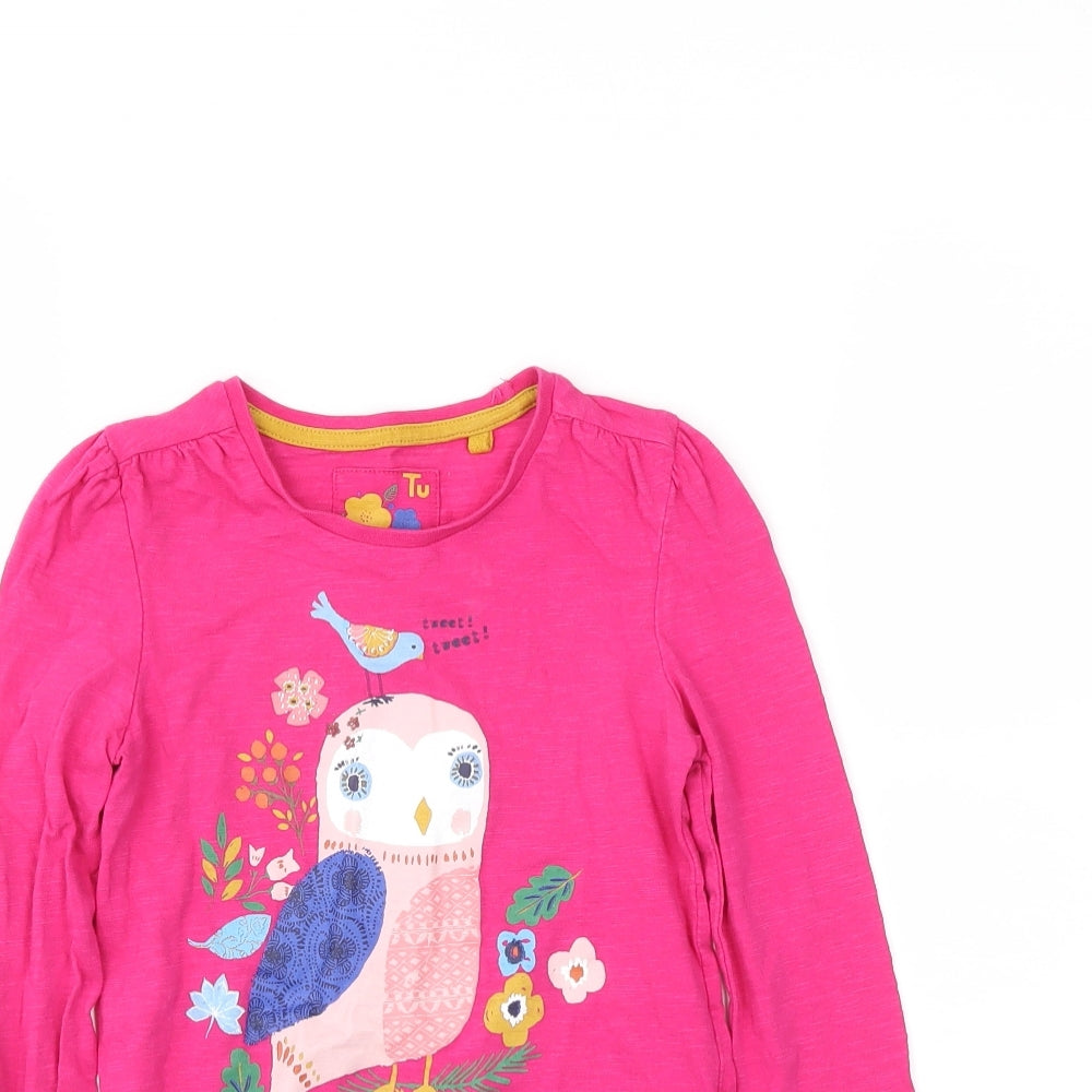TU Girls Pink    T-Shirt Size 3-4 Years