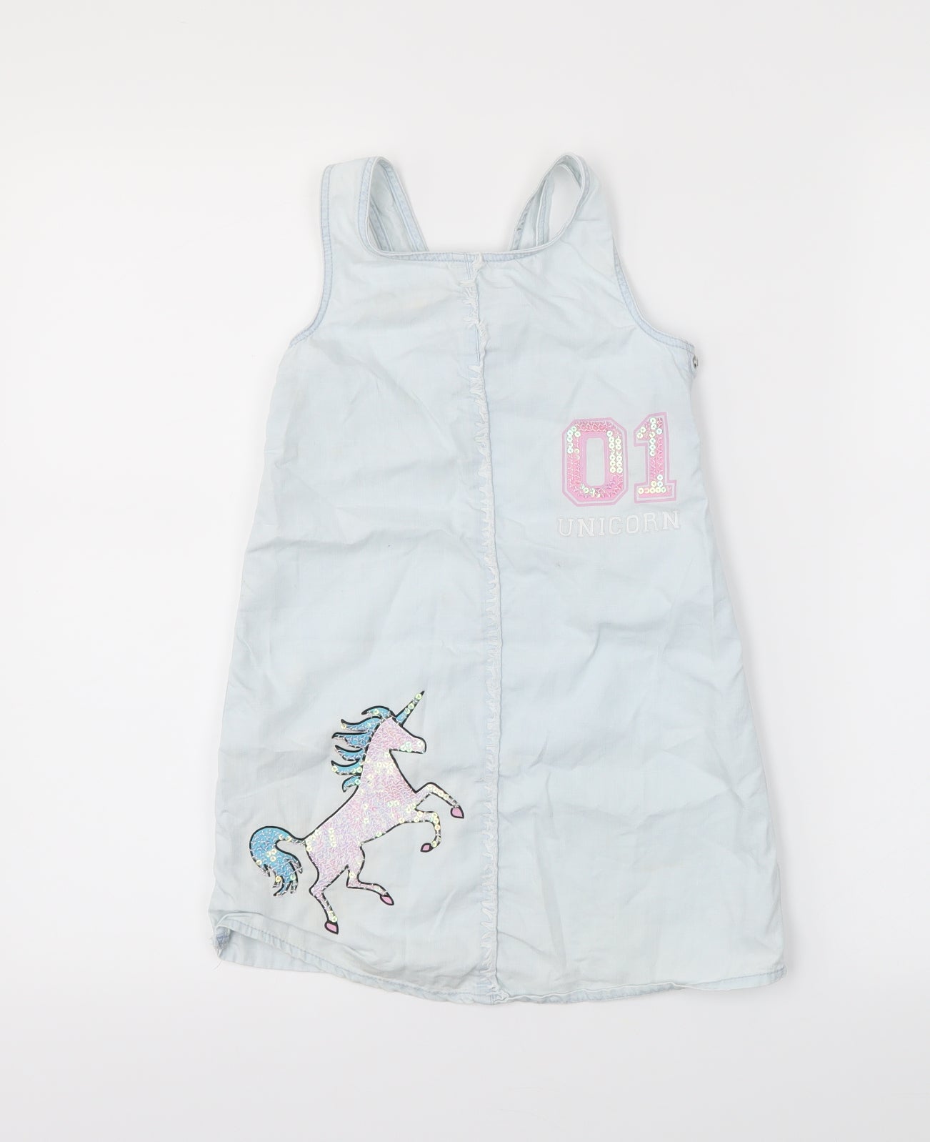 mini  Girls Blue   Pencil Dress  Size 4-5 Years