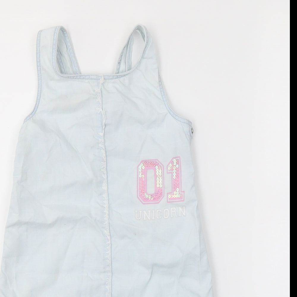 mini  Girls Blue   Pencil Dress  Size 4-5 Years