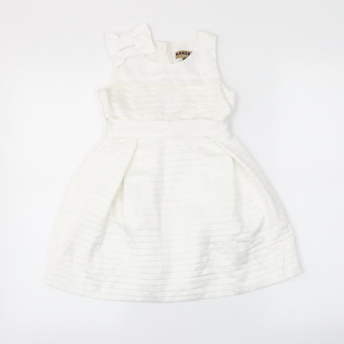 Baker Girls White   Ball Gown  Size 5 Years