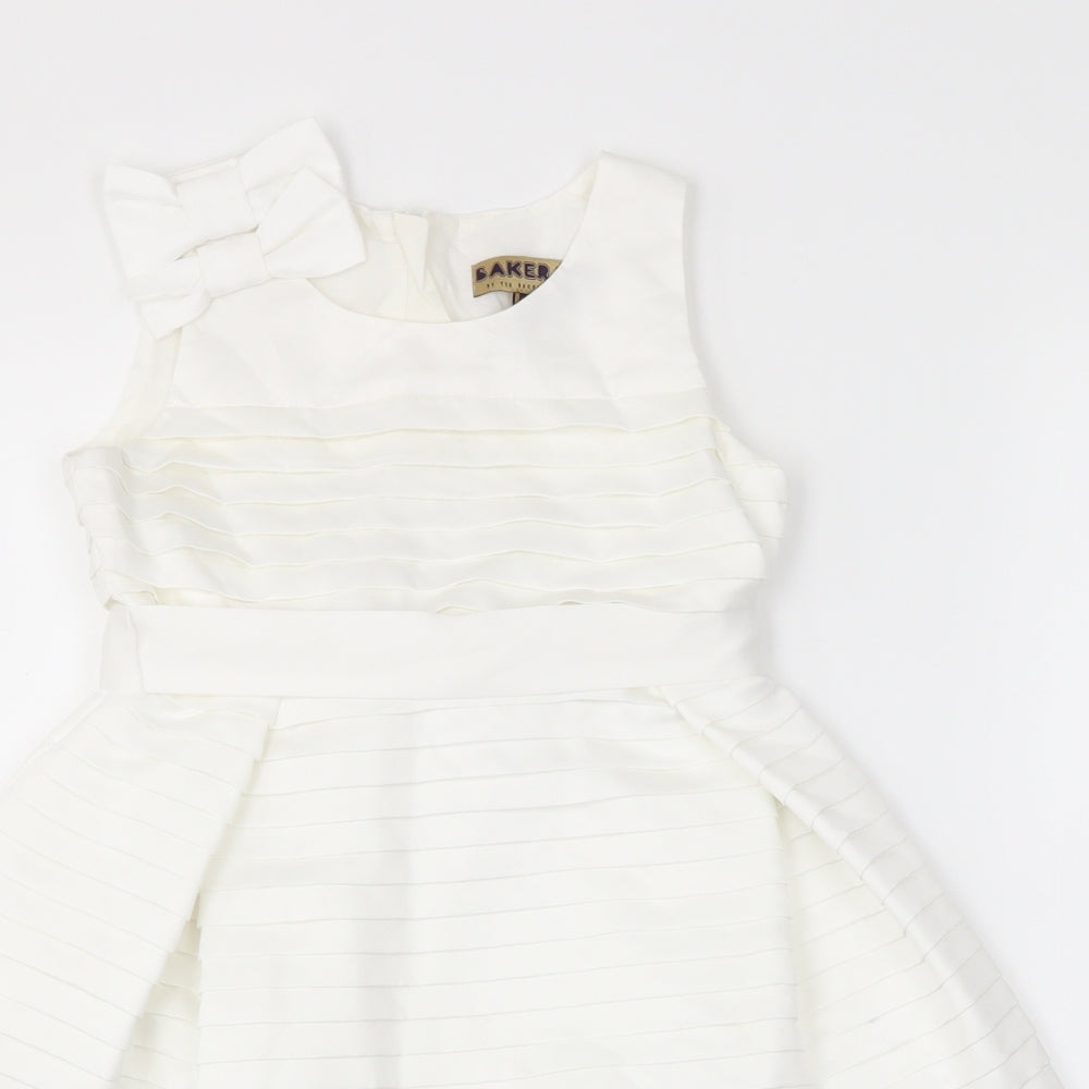 Baker Girls White   Ball Gown  Size 5 Years