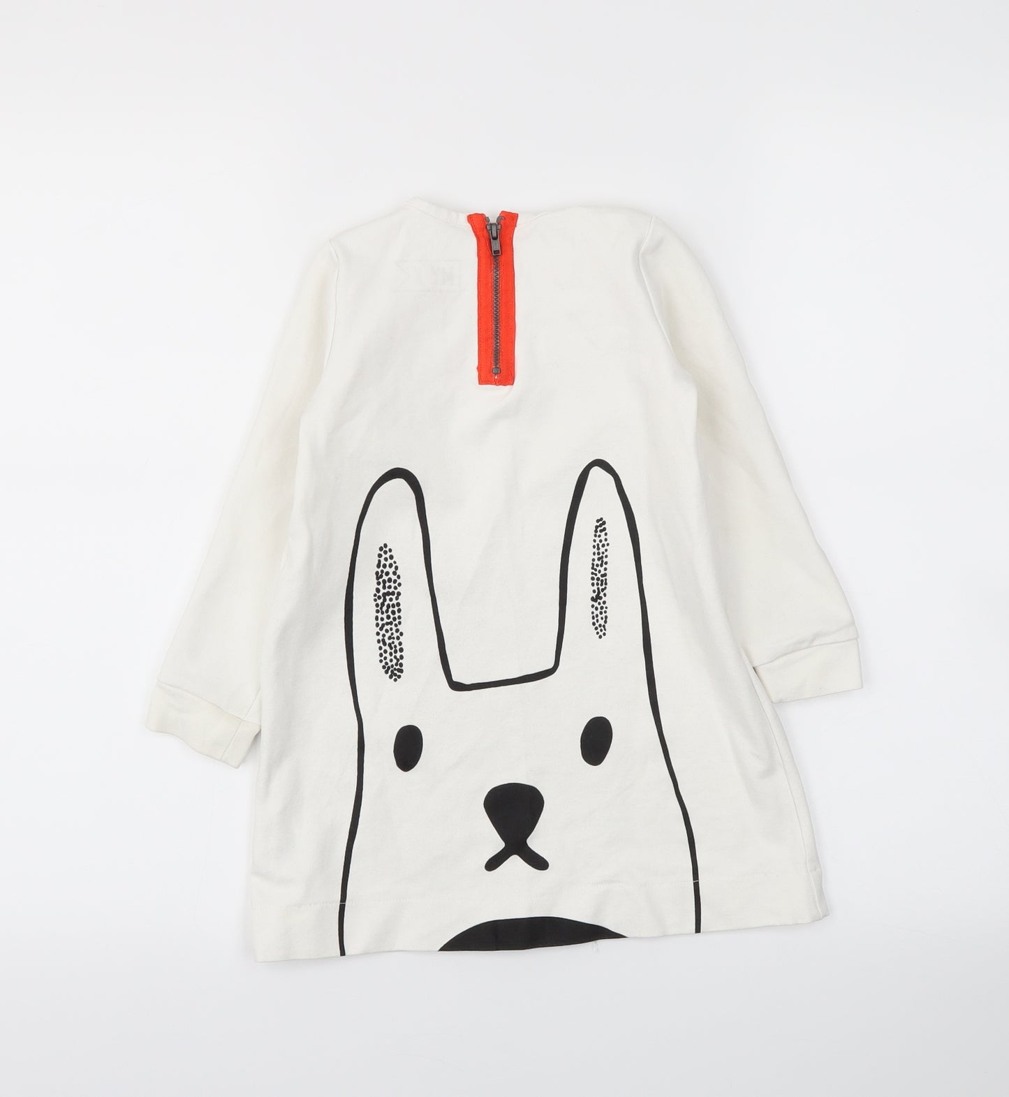 my k Girls White   Jumper Dress  Size 3-4 Years