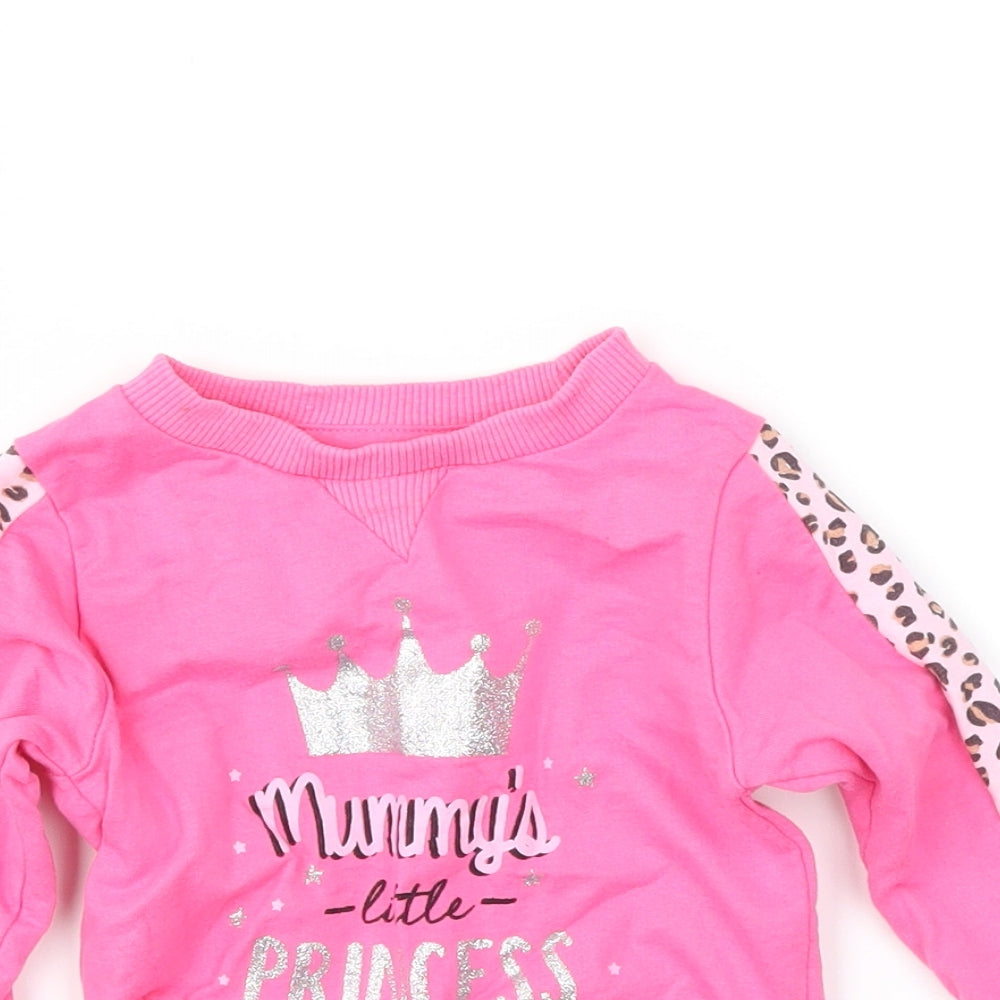 studio baby Girls Pink   Pullover Jumper Size 3-6 Months