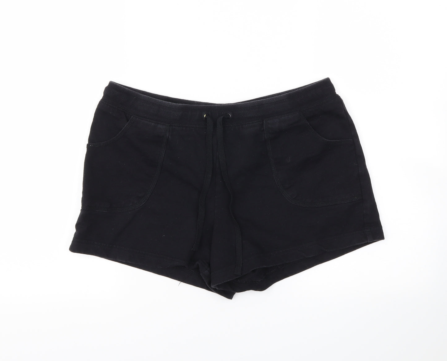 Papaya Womens Black   Sweat Shorts Size 14