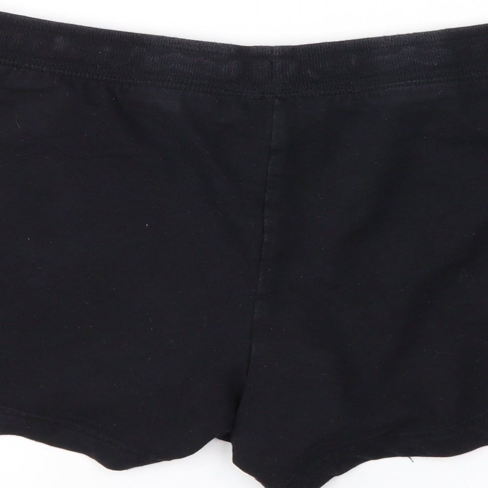 Papaya Womens Black   Sweat Shorts Size 14