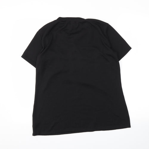 be you Womens Black   Basic T-Shirt Size 12