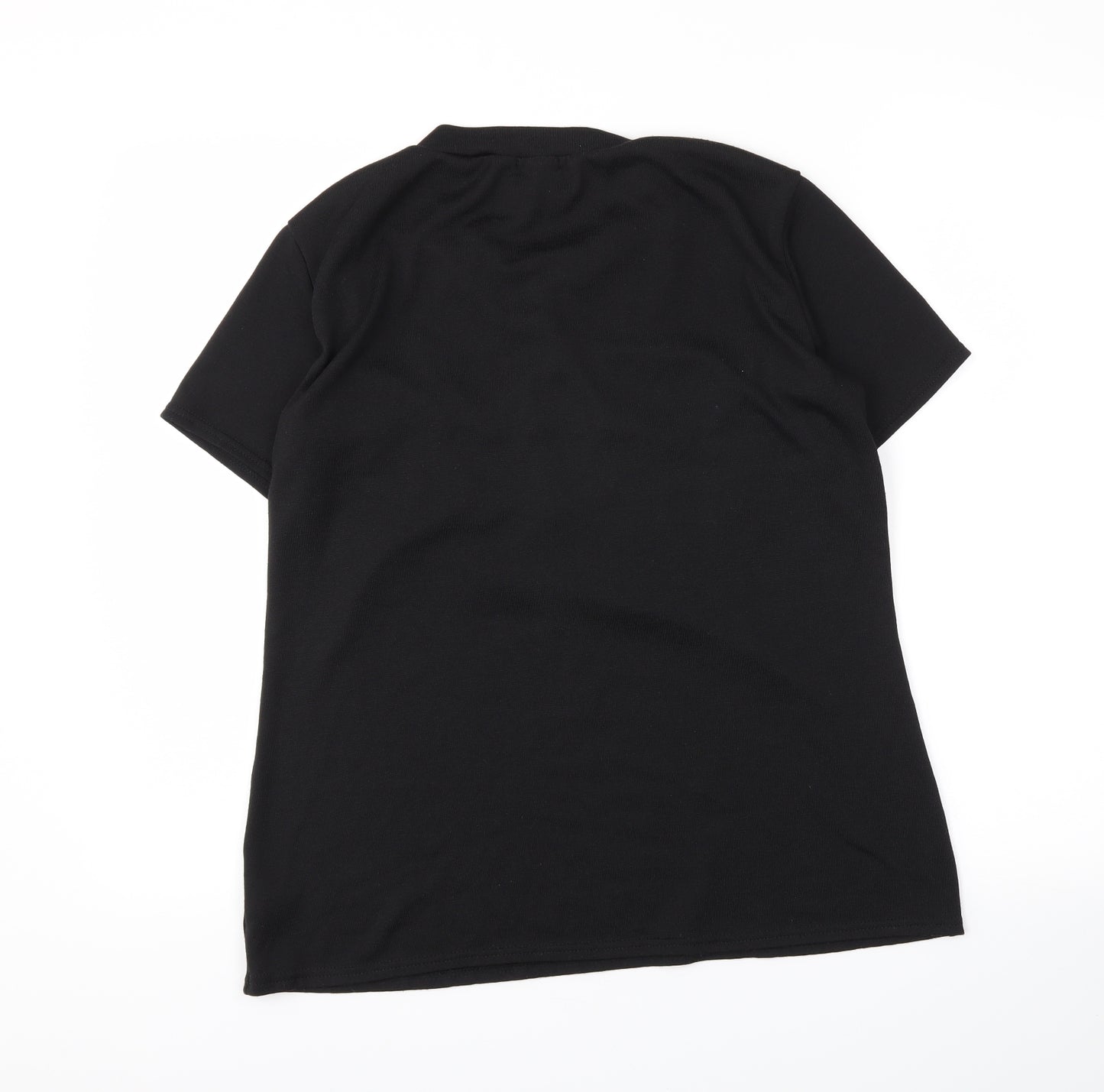 be you Womens Black   Basic T-Shirt Size 12