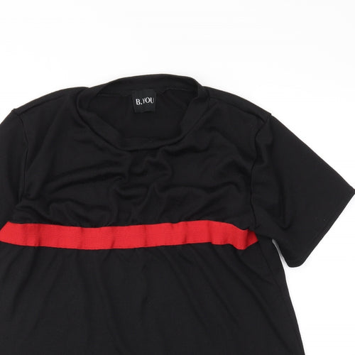 be you Womens Black   Basic T-Shirt Size 12
