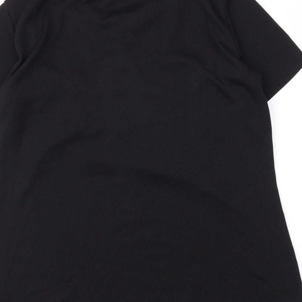 be you Womens Black   Basic T-Shirt Size 12