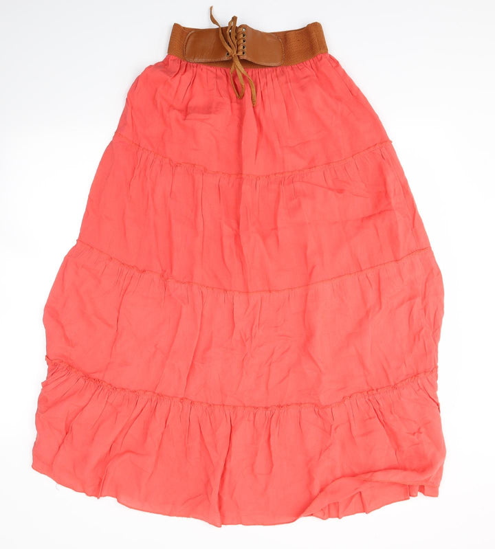 Preworn Womens Pink Swing Skirt Size 32 in