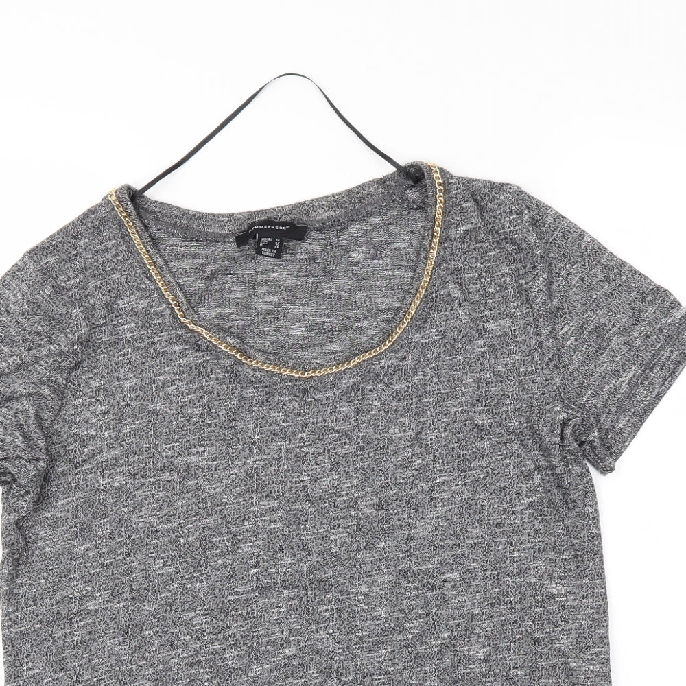 Atmosphere Womens Grey   Tunic T-Shirt Size 14