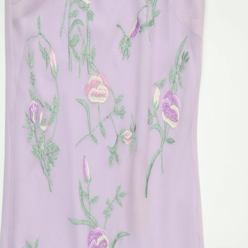 collection Womens Purple Floral  Maxi  Size 10