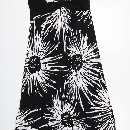 Kaleidoscope Womens Black Floral  Maxi  Size 10
