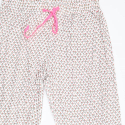 Primark Womens Multicoloured Geometric Flannel  Pyjama Pants Size XL