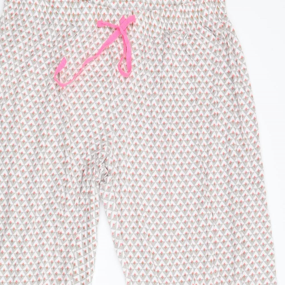 Primark Womens Multicoloured Geometric Flannel  Pyjama Pants Size XL