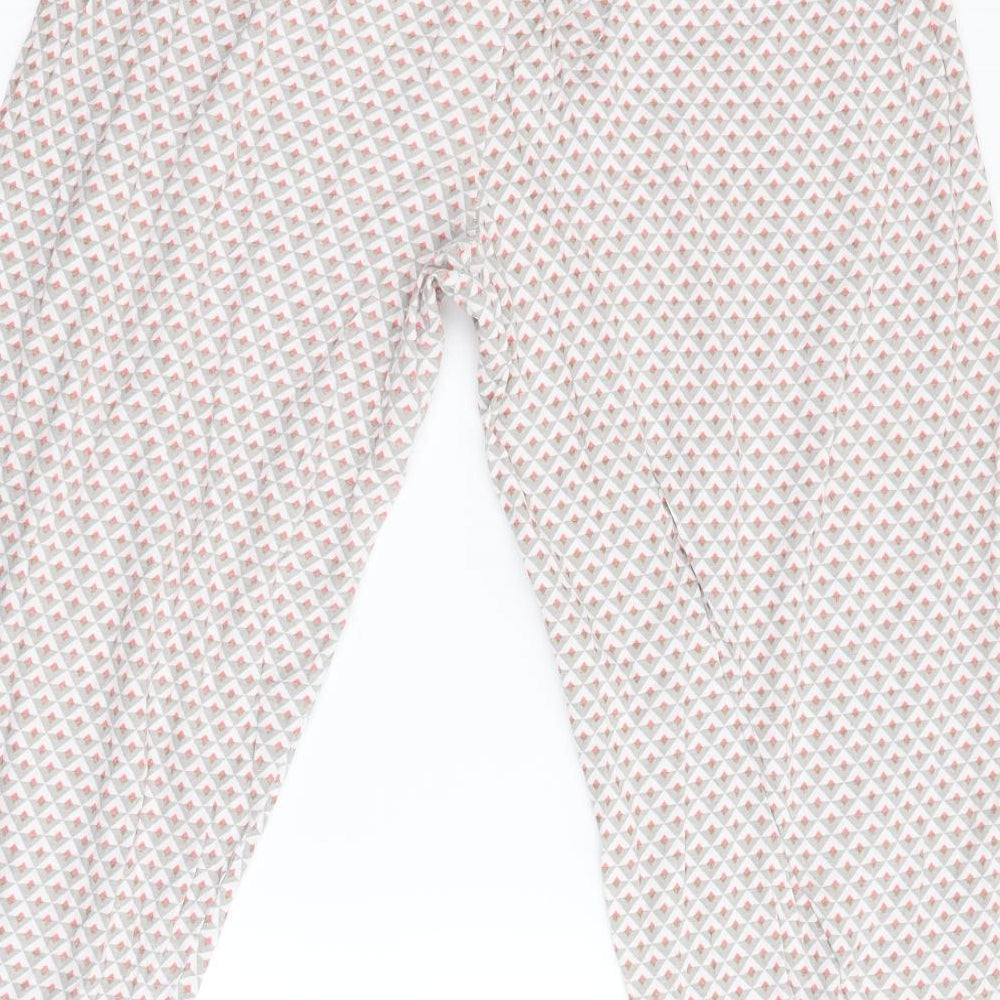 Primark Womens Multicoloured Geometric Flannel  Pyjama Pants Size XL