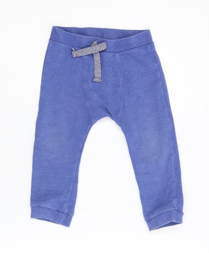 F&F Baby Blue  Flannel Jogger Leggings Size 18-24 Months
