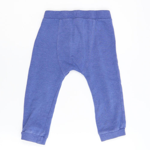 F&F Baby Blue  Flannel Jogger Leggings Size 18-24 Months