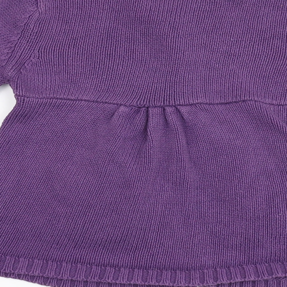 Cherokee Girls Purple  Knit Cardigan Jumper Size 3-4 Years  - Petticoat