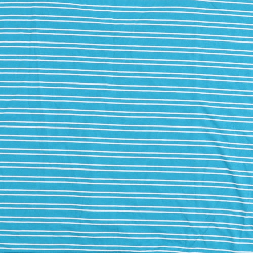 BM Womens Blue Striped Jersey Basic T-Shirt Size 24