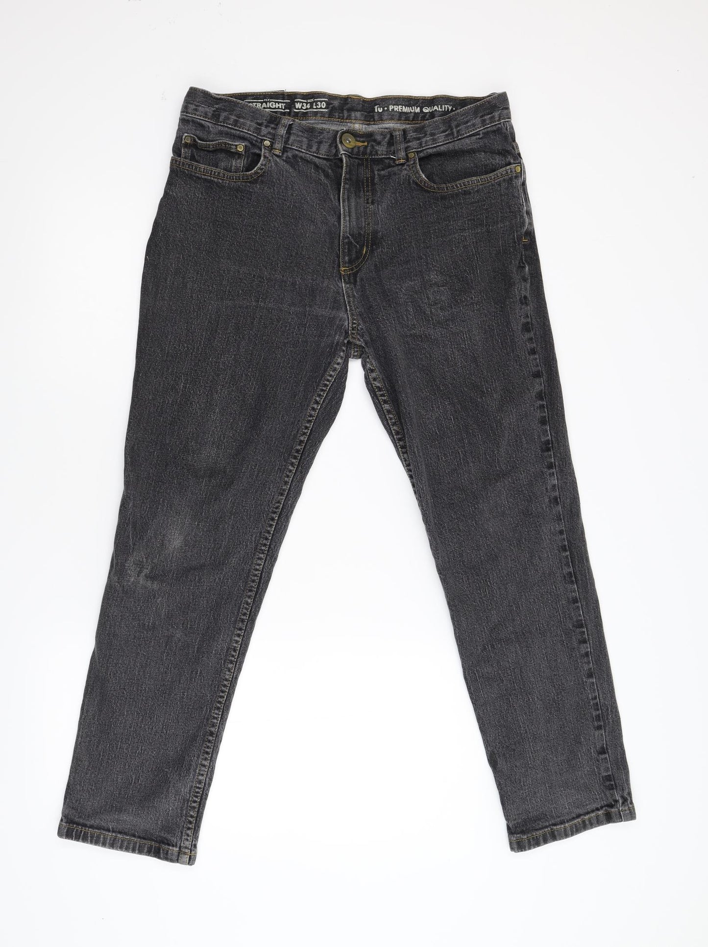 Suplly Co. Mens Beige  Denim Straight Jeans Size 34 L30 in