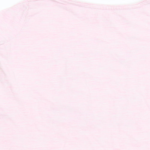 Primark Girls Pink  Flannel Basic T-Shirt Size 3-4 Years  - Unicorn