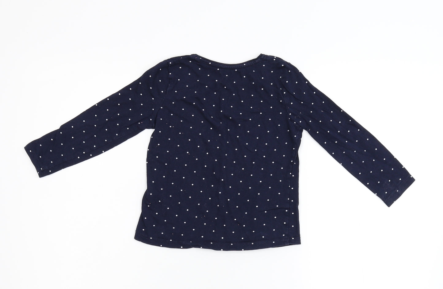 Primark Girls Blue  Flannel Basic T-Shirt Size 3-4 Years  - Daddy's Girl