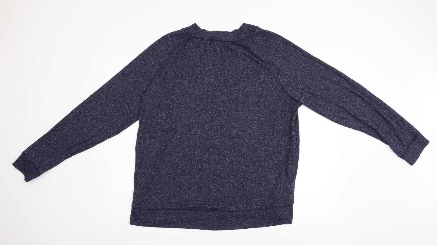 F&F Womens Blue  Knit Pullover Sweatshirt Size 20