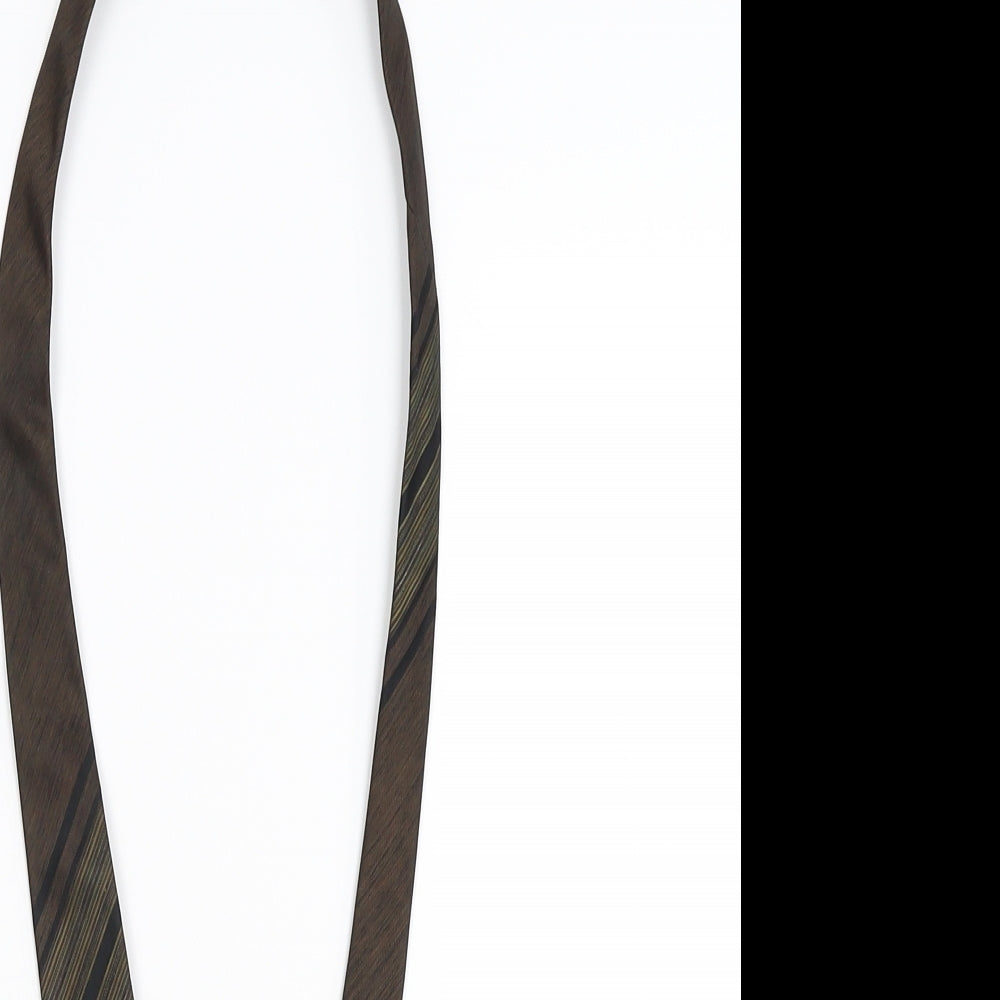 Terylene Mens Bronze Striped  Pointed Tie One Size