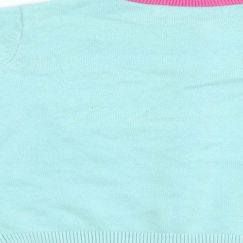 Mini B Girls Green  Knit Cardigan Jumper Size 4-5 Years