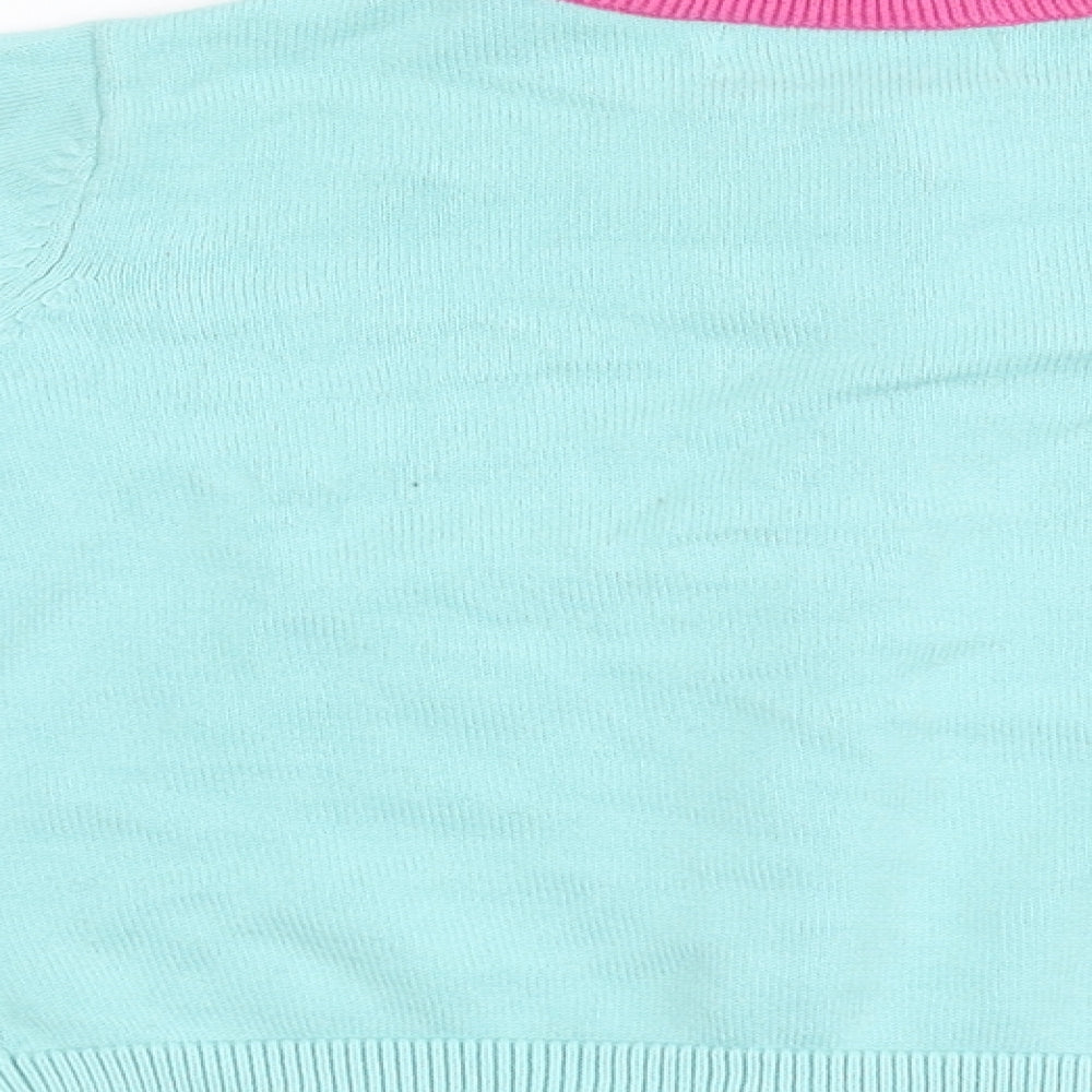 Mini B Girls Green  Knit Cardigan Jumper Size 4-5 Years