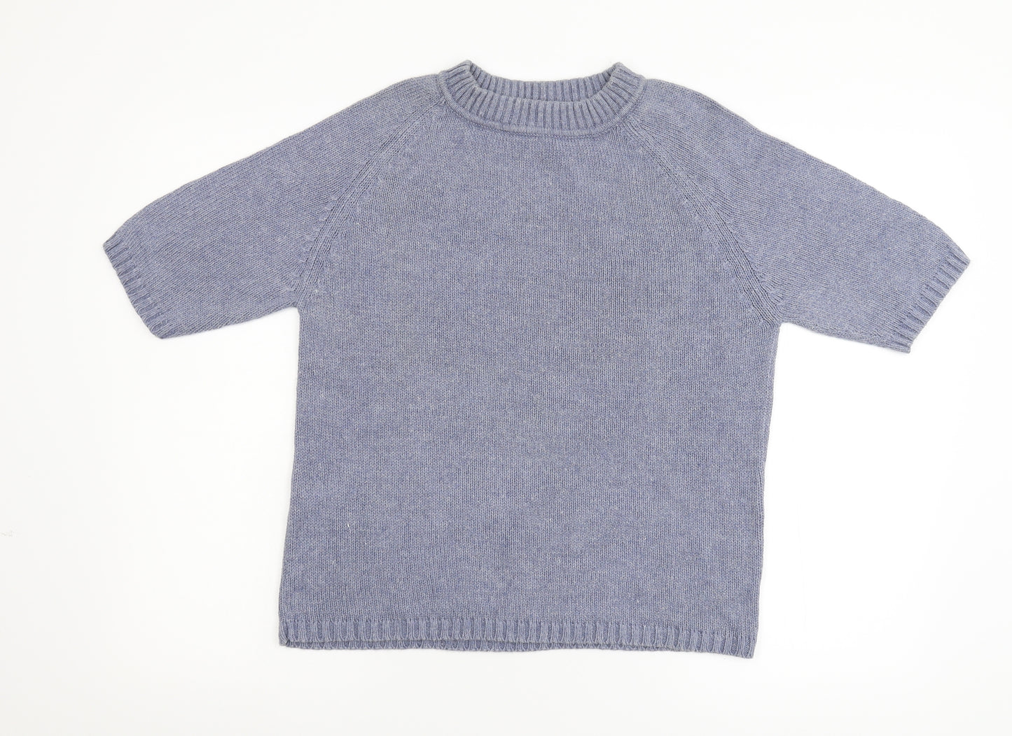 Laura Ashley Womens Blue  Knit Pullover Jumper Size L