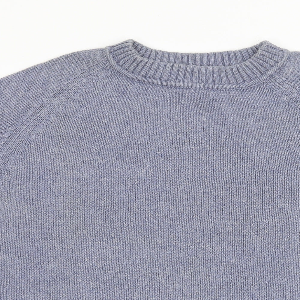 Laura Ashley Womens Blue  Knit Pullover Jumper Size L