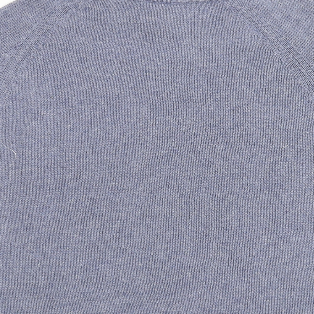 Laura Ashley Womens Blue  Knit Pullover Jumper Size L