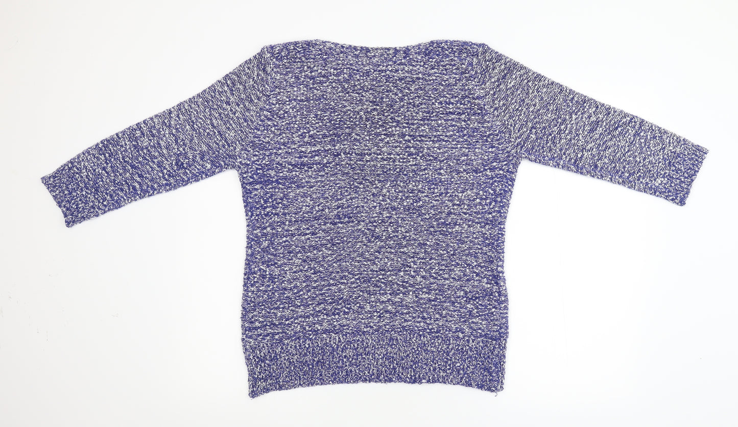 BM Collection Womens Beige  Knit Pullover Jumper Size M